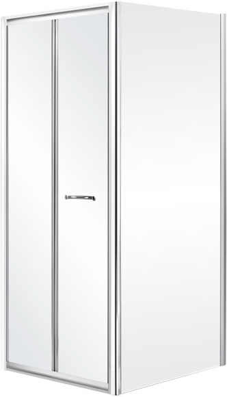 Unbranded Tempeste Bi-fold Shower Enclosure 80x90 (Door