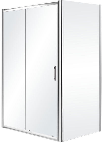 Unbranded Tempeste Sliding Door Shower Enclosure 110x90