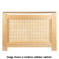 Tempo Radiator Cabinet - Beech Effect Mini Size 770x815mm