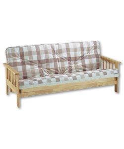 Tennessee Natural Futon and Natural Check Mattress