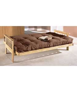 Tennessee Natural Futon with Chocolate Mattress