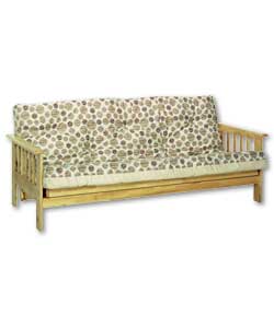 Tennessee Natural Futon with Circles Mattress