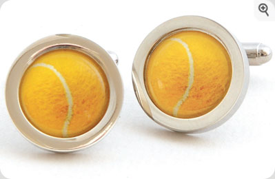 Unbranded Tennis Ball Cufflinks