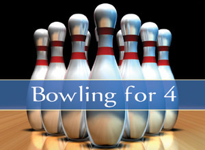 Unbranded tenpin bowling session (for four) - was andpound;25, now andpound;12.50