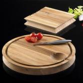 These chopping boards are made from solid oak with an oiled finish. Hand wash. Square Chopping Board