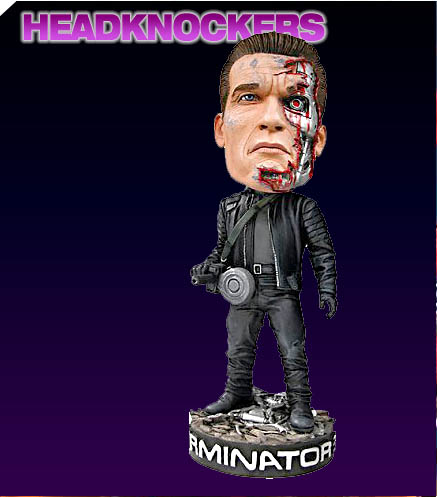 TERMINATOR BATTLE DAMAGED ARNIE HEADKNOCKER FIGURE