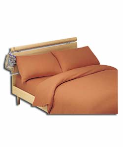 Terracotta Jersey Complete King Size Bed Set in a Bag