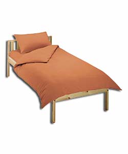 Terracotta Jersey Complete Single Bed Set in a Bag