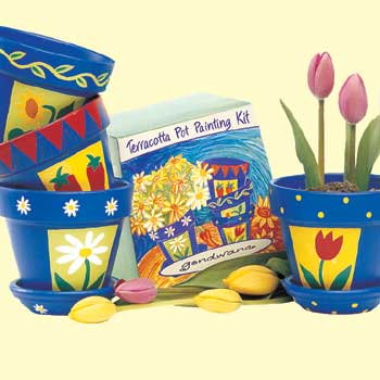 Unbranded Terracotta Pot Painting Kit