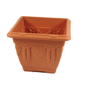 Unbranded Terracotta Square Planter 18 x 22 x 22cm