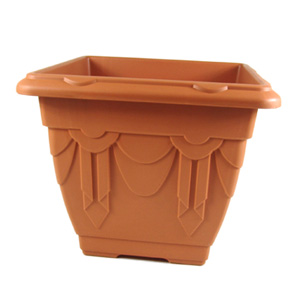 Unbranded Terracotta Square Planter 34 x 41 x 41cm