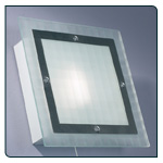 Square bathroom wall light