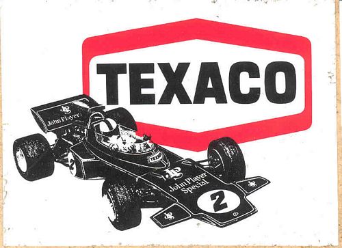 Texaco Lotus Car Sticker (10cm x 8cm)