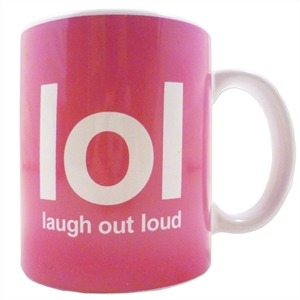 Unbranded Text Speak Novelty Mugs - LOL