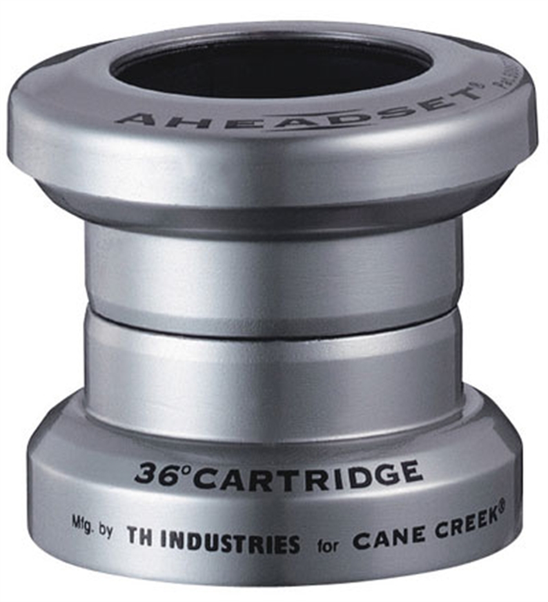 Conventional threadless headset with forged 1.2mm thin steel cups.  Patented alignment tip for