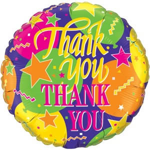 Unbranded Thank You Stars 18`` Foil Balloon In a Box