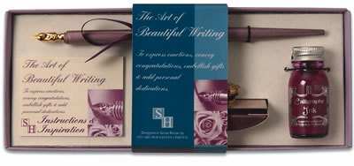 The Art of Beautiful Writing Pen & Blotter Set