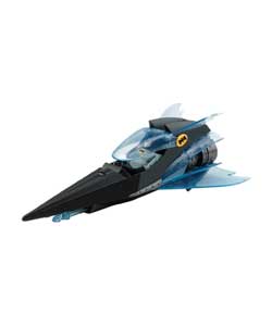 Batcycle and sleek Hyperjet, both with launching missiles.1 vehicle supplied.For ages 4 years and