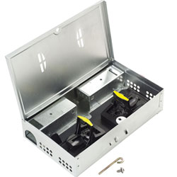 Not to harm setting Suitable for indoor and outdoor use Tamper resistant lid and activation indicato