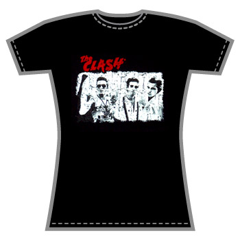 The Clash - Flocked Band T-Shirt