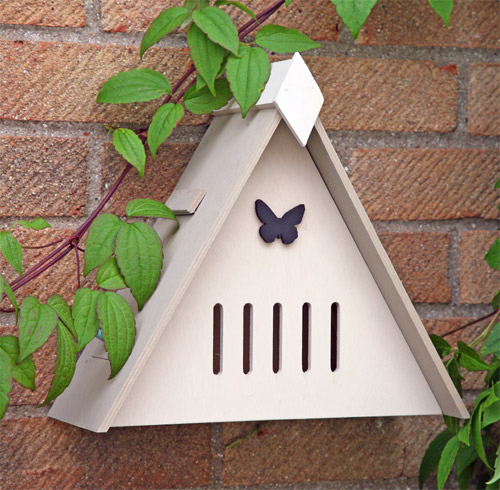 Encourage butterflies into your garden with this wall mounted Butterfly hibernation house.
