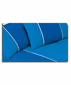 The Madison Collection Blue Double Duvet Cover Set