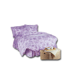 The Script Collection King Size Duvet Cover Set - Lilac