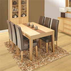 Unbranded The Star Collection - Cava Leather Dining Set