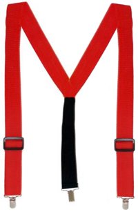 Unbranded Theatrical Braces Red Adult