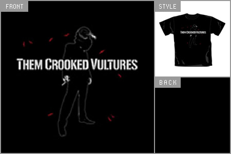 Unbranded Them Crooked Vultures (Smoking Man) T-shirt