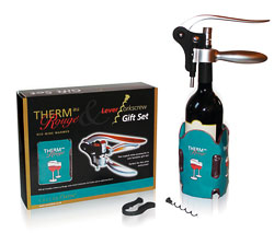 Therm Au Rouge and Lever Action Corkscrew Gift Set