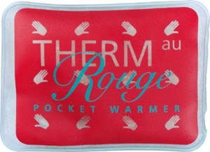 The Therm Au Rouge Pocket Warmer gently warms your