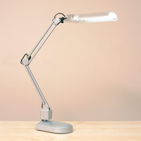 Theta Energy Saver Desk Lamp Silver Finish