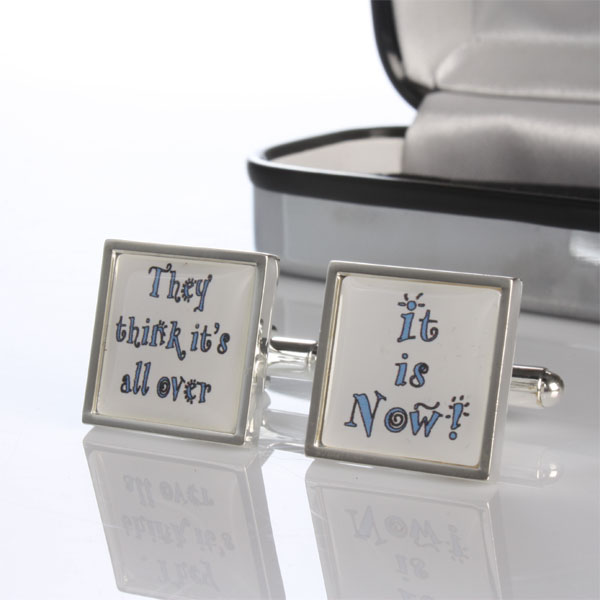 Unbranded They Think Its All Over Cufflinks Engraved
