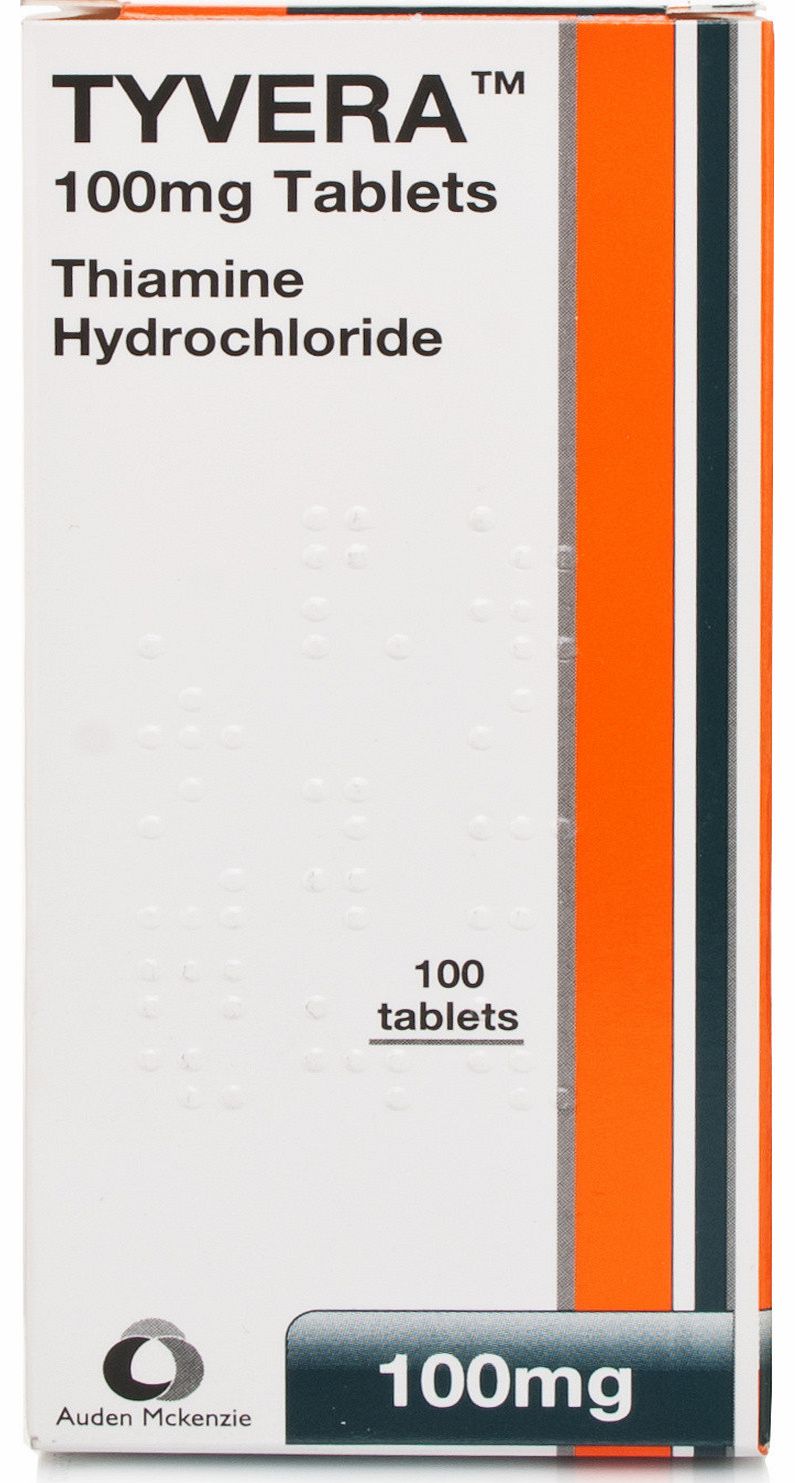 Unbranded Thiamine Hydrochloride 100mg Tablets 100