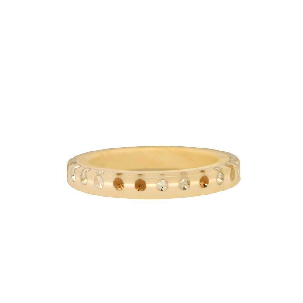 Unbranded Thin Star Bangle - Ivory