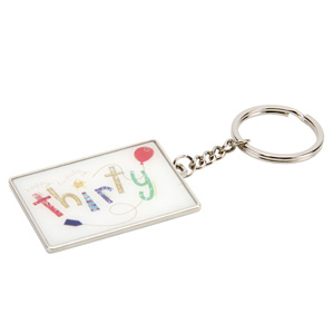 Unbranded Thirty 30th Birthday Happy Birthday Keyring