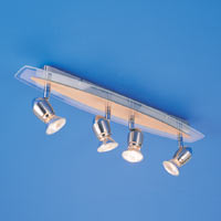 Thor 4 Light Oval Brushed Chrome Effect