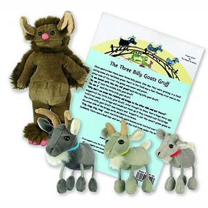 Unbranded Three Billy Goats Gruff - Traditional Story Set