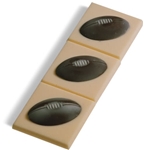 Unbranded Three rugby balls: 15cm X 5cm