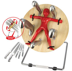 Unbranded Throwzini Knife Thrower Kitchen Set