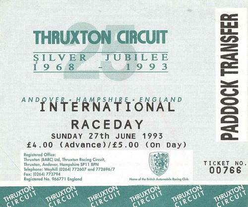 Thruxton Paddock Transfer 1993