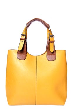 Unbranded Tia Double Buckle Contrast Shoulder Bag