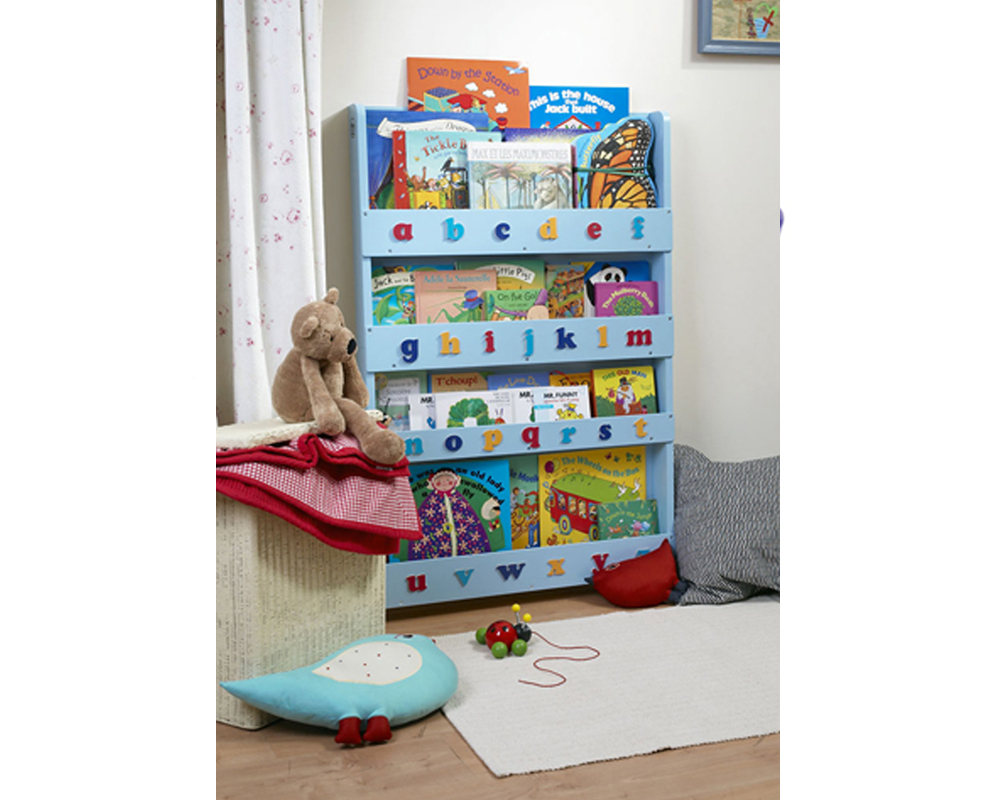 Unbranded Tidy Books Bookcase with Letters - pink or blue