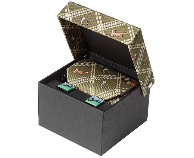 Tie and Cufflinks - Hunting