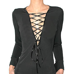 Tie Front Fluted Sleeve Dress