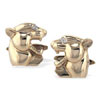 Tiger Diamond Cufflinks (2 Pts Dia)