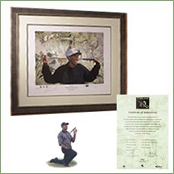 Unbranded Tiger La Terreur - Limited Edition Presentation Golf Picture