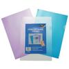 Pack of 12 multi use A4 report files,open on two sides with notched cut out.3 assorted tints per