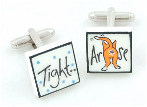 Unbranded Tight Arse Cufflinks
